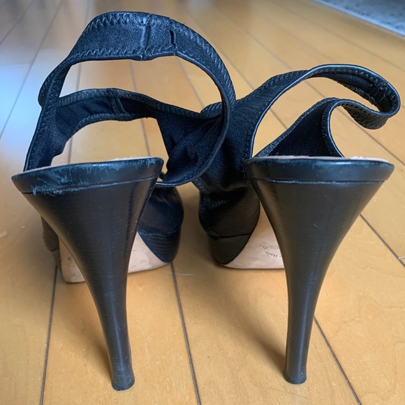 Via Spiga black sling back stilettos, size 10 - Picture 6 of 11